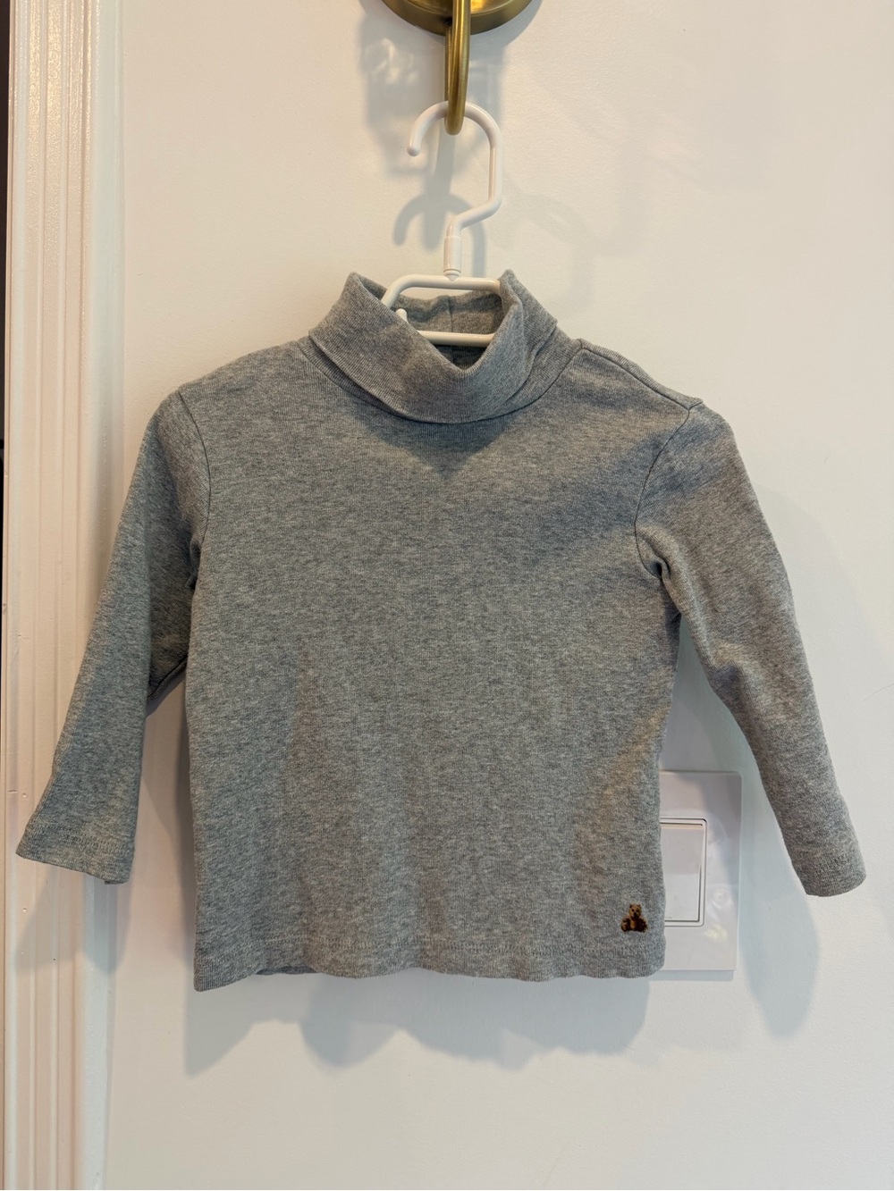 Set of 2 Gap Toddler Turtleneck Long-Sleeve Top (Red&Grey)